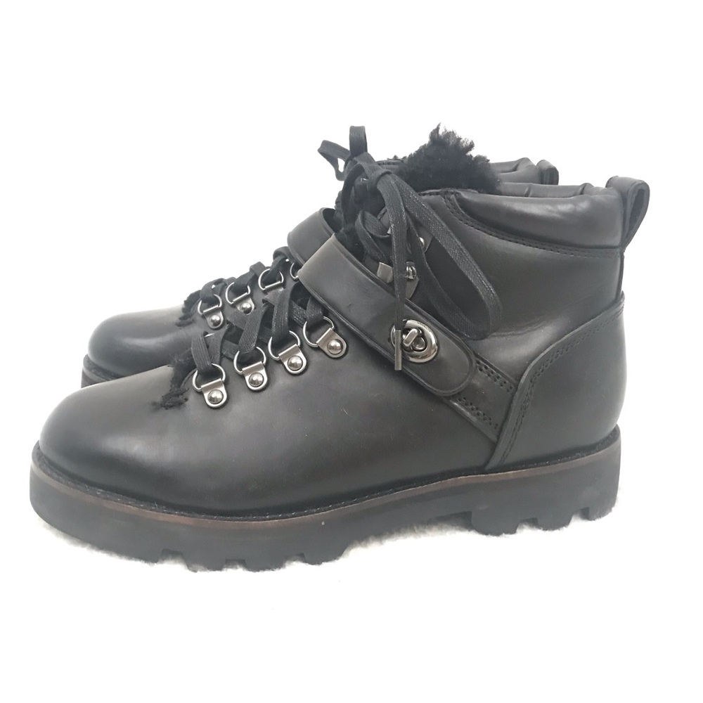 COACH 7 Tompkins Hiker Boot LEATHER SHEARLING MEN